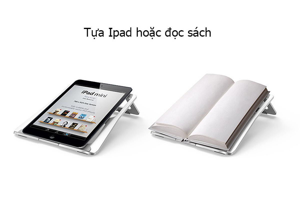 Đế nhôm gập tản nhiệt HXSJ dành cho Laptop, Macbook - Hàng nhập khẩu
