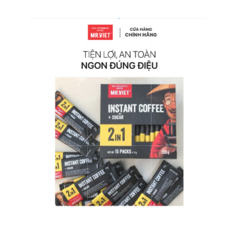 Cà Phê Hoà Tan Mr.Việt - 2 trong 1 Instant Coffee