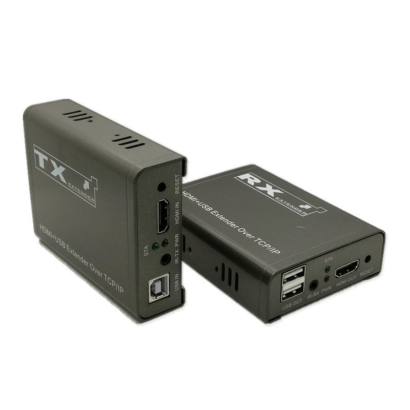 Bộ kéo dài HDMI 200M  qua Cáp mạng có USB ( Có tính năng thông LAN) Ho-Link HL-HDMI-200KVM (2 thiết bị ) - Hàng chính hãng