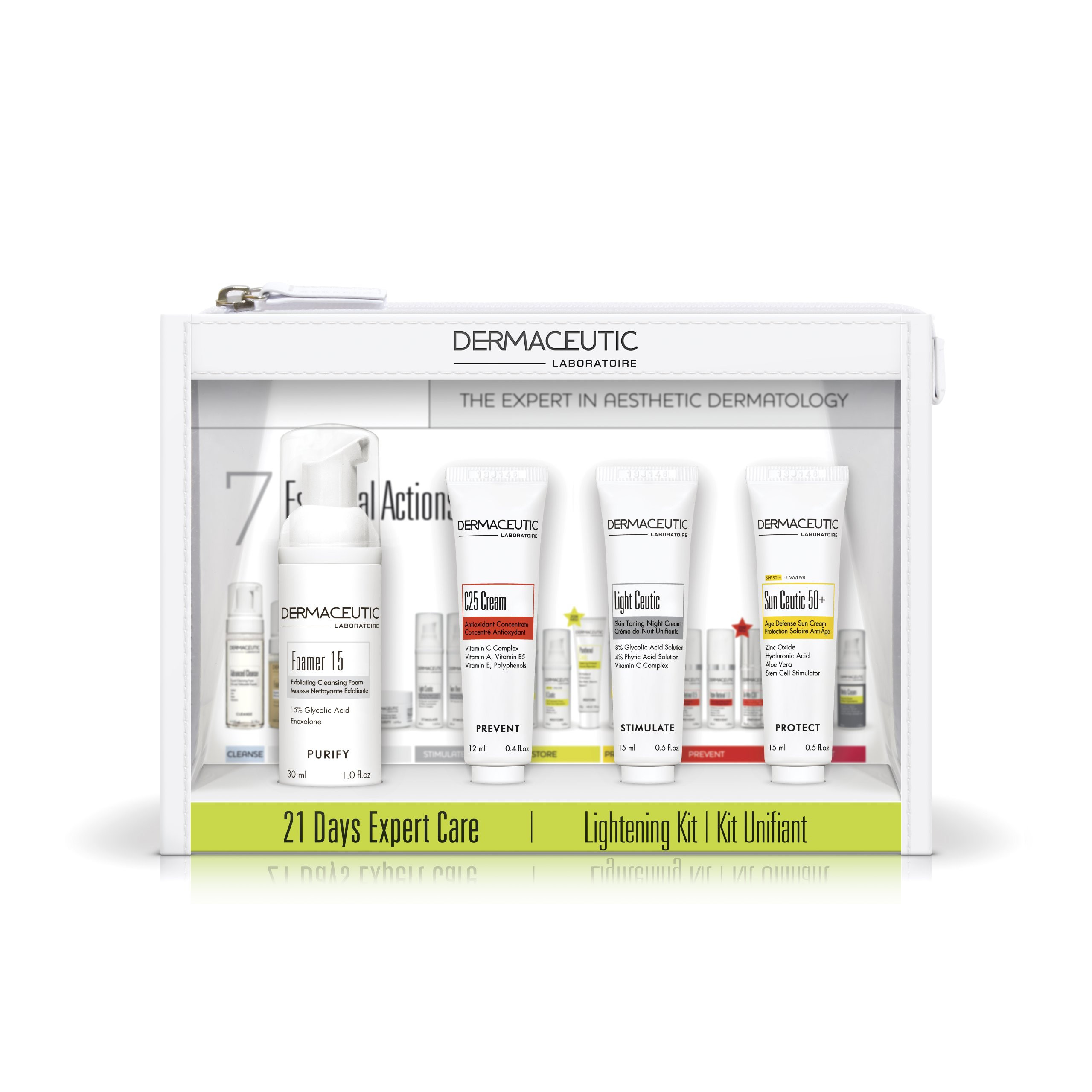 Bộ sản phẩm làm trắng sáng da Lightening Kit - Dermaceutic Pháp