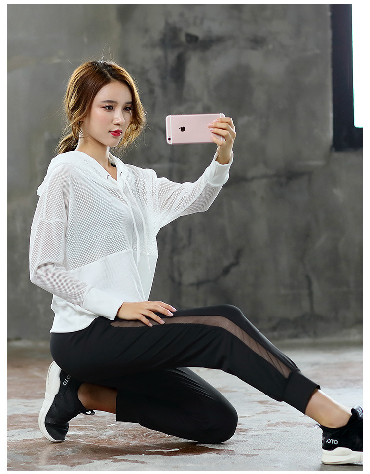 Quần Jogger Thể Thao  Nữ Phối Lưới Sườn Pant  8165