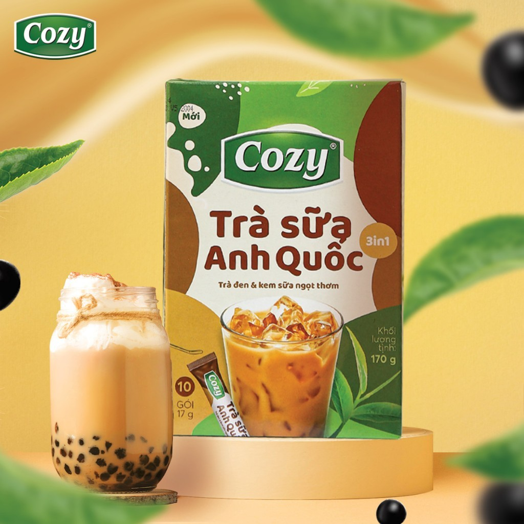 Cozy Trà sữa 3in1 - Anh Quốc 10 gói x 17g Hộp