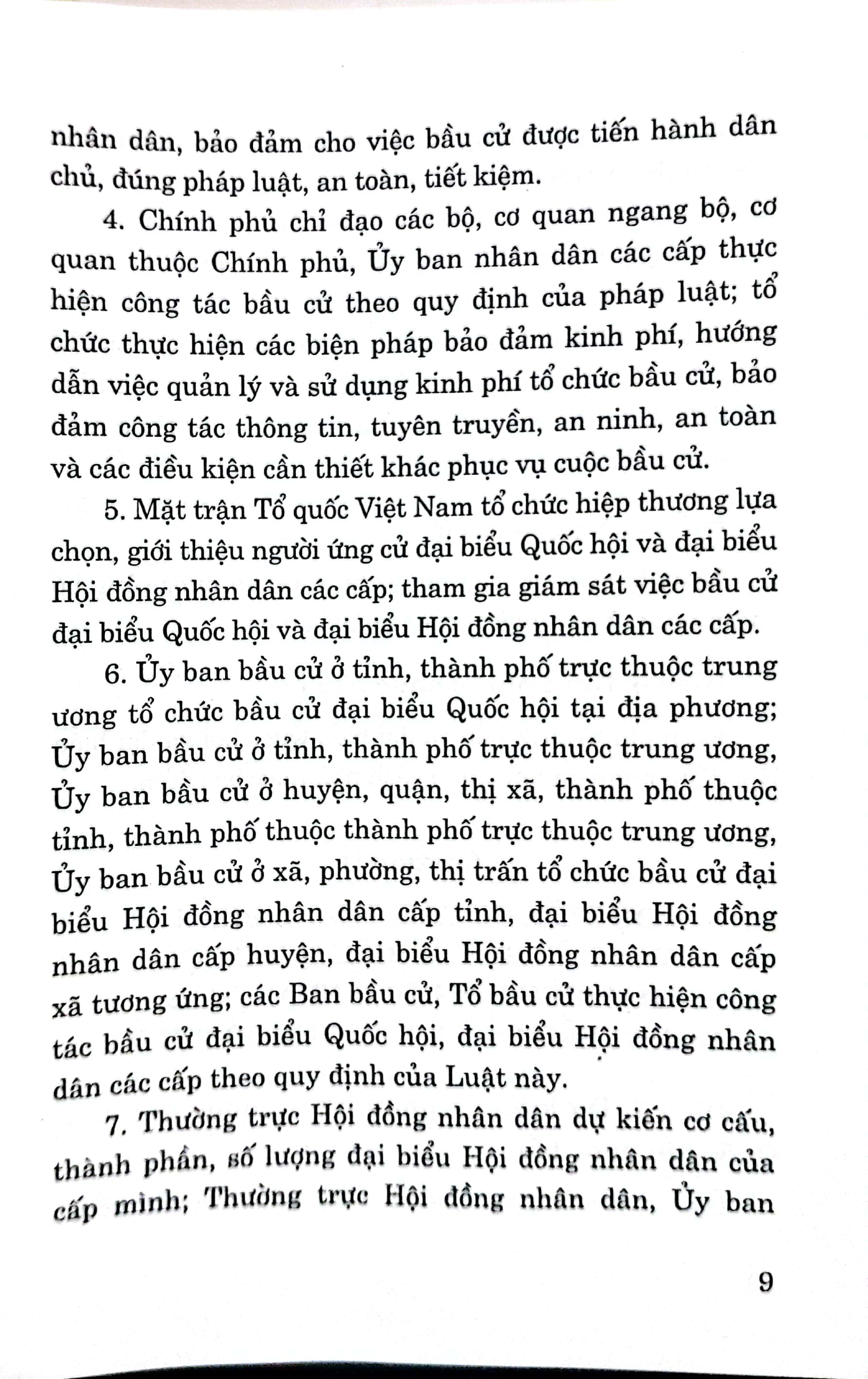 Luật Bầu cử đại biểu Quốc hội và đại biểu Hội đồng nhân dân (Hiện hành)