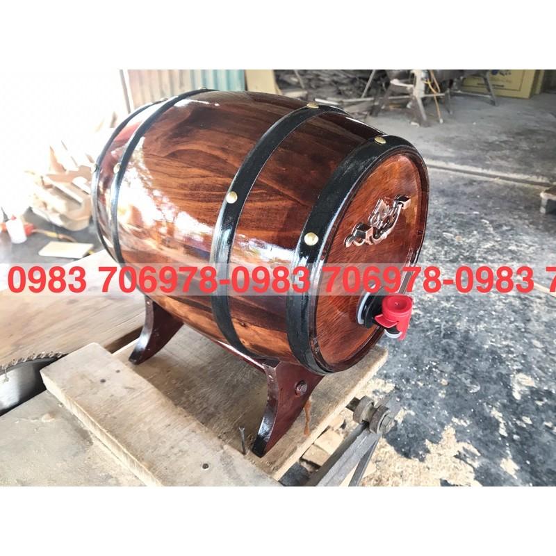 Thùng gỗ đựng rượu vang 5L