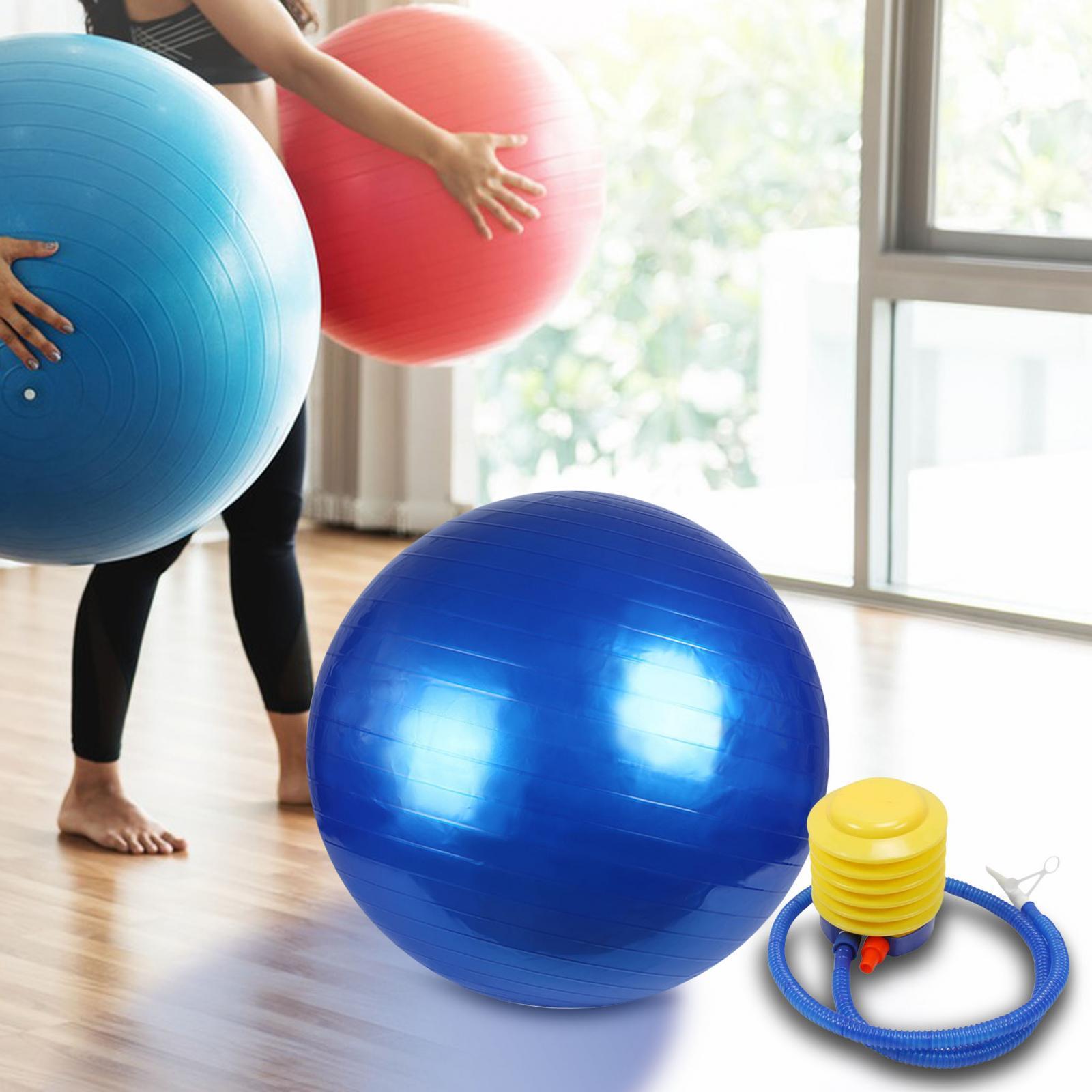 Balance Ball Chair Yoga Ball Anti Burst with Pump Heavy Duty Non Slip Stability Ball Pilates Ball for Woman, Gym, Home, Dance, Training