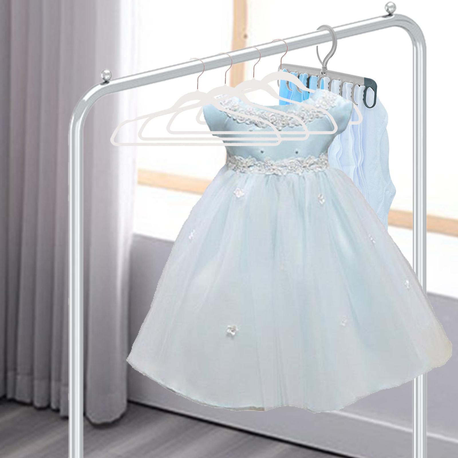 10x Coats Racks Trouser Non Slip Clothes Hangers for Cloakroom Nursery