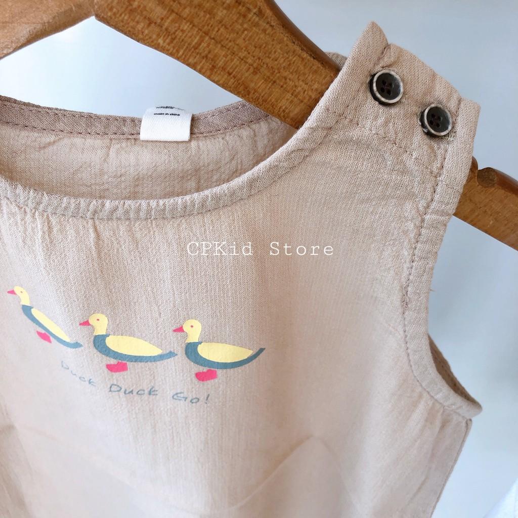 BL07 ÁO TANKTOP TRẺ EM - CPKID LINEN - CHẤT ĐŨI THOÁNG MÁT CHO BÉ