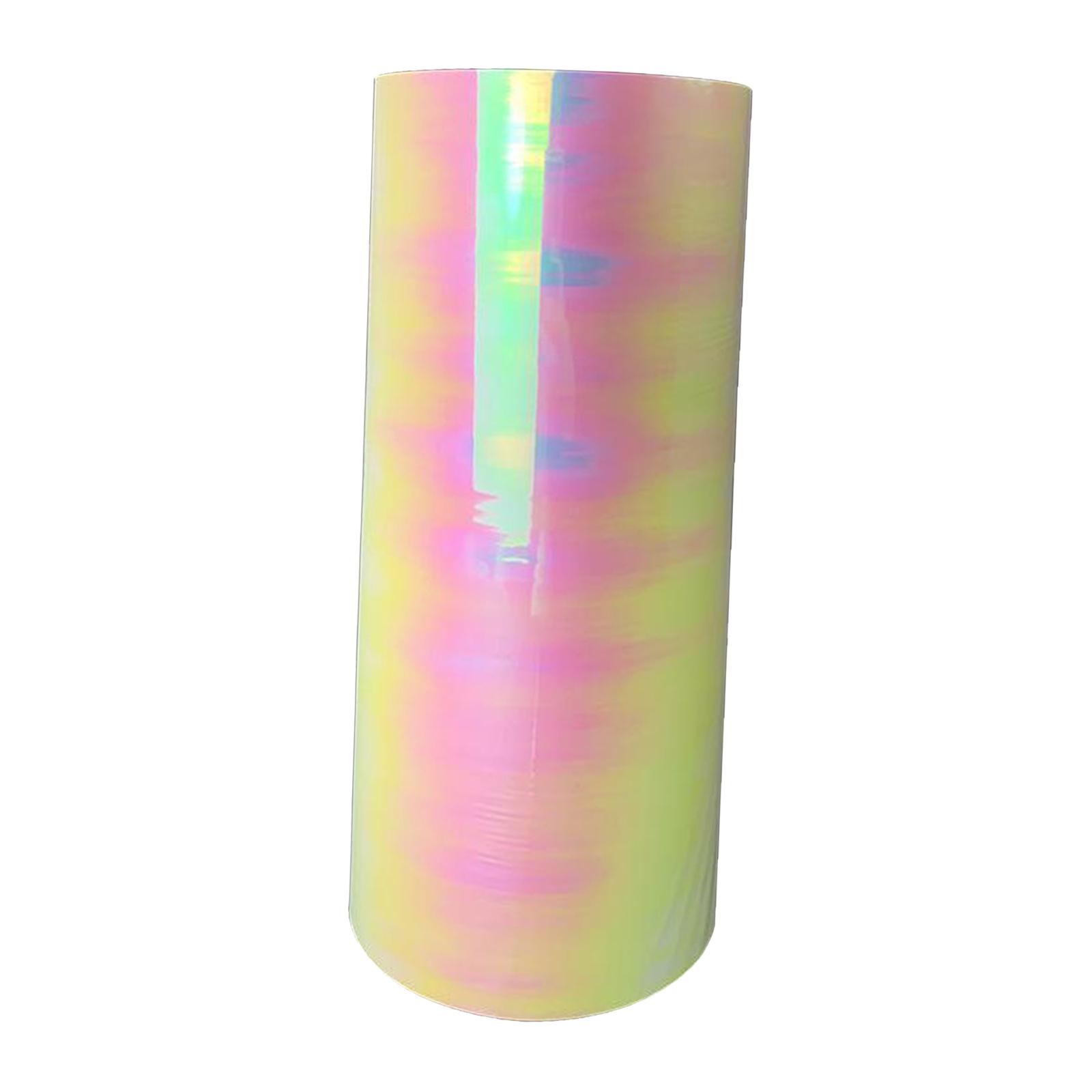 Hình ảnh Clear Glossy Rainbow Film Holographic Vinyl  Paper for Package Bag Sewing Bow Craft Applique Plotters Bag DIY