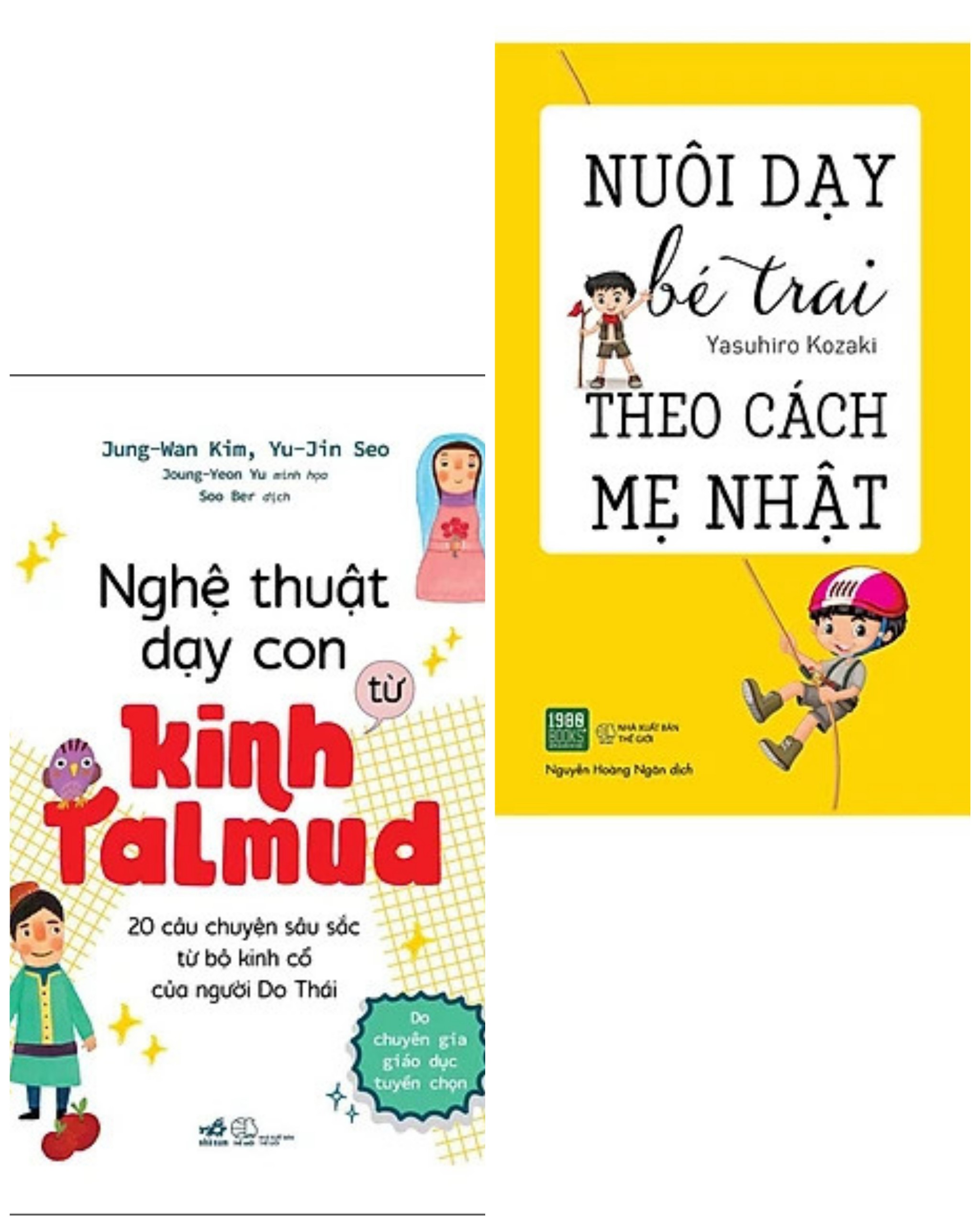 Combo 2 cuốn nuôi dạy con: Nghệ Thuật Dạy Con Từ Kinh Talmud (20 Câu Chuyện Sâu Sắc Từ Bộ Kinh Cổ Của Người Do Thái) + Nuôi Dạy Bé Trai Theo Cách Mẹ Nhật