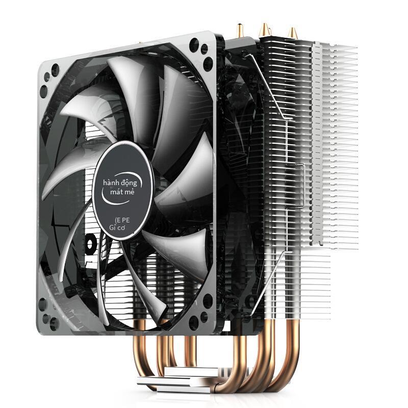 Khuyến Mãi Kyushu Fengshen Xuanbing 400 Quạt Làm Mát 3 Ống Đồng Đèn LED Để Bàn Tắt Tiếng Máy Tính CPU Quạt Tản Nhiệt