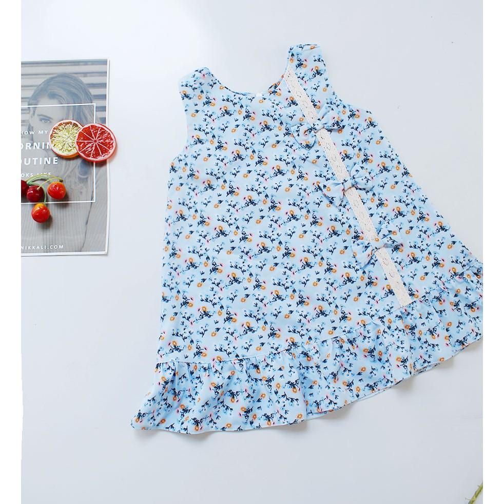 Đầm bé gái dáng A xinh -chất vải cotton lạnh mặc thoáng mát