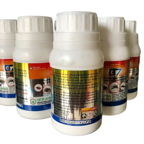 02 lọ Thuốc diệt trừ Ruồi Muỗi, Gián, Kiến, Bọ Chắt, Ve, Rận Mạc G7 chai 100ml