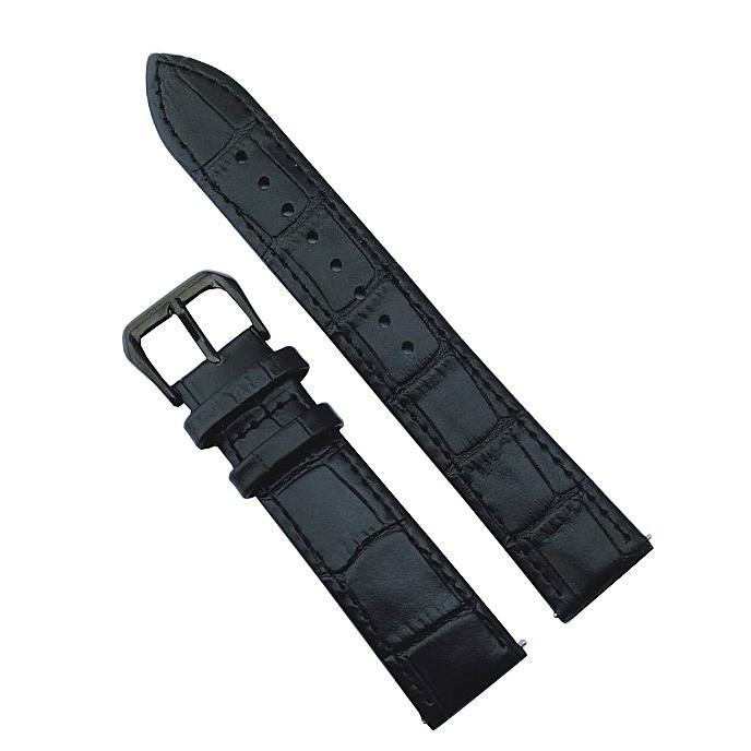 DÂY ĐỒNG HỒ DA BÒ THẬT DẬP VÂN CÁ SẤU BỀN ĐẸP SIZE 12 14 16 18 20 22 24