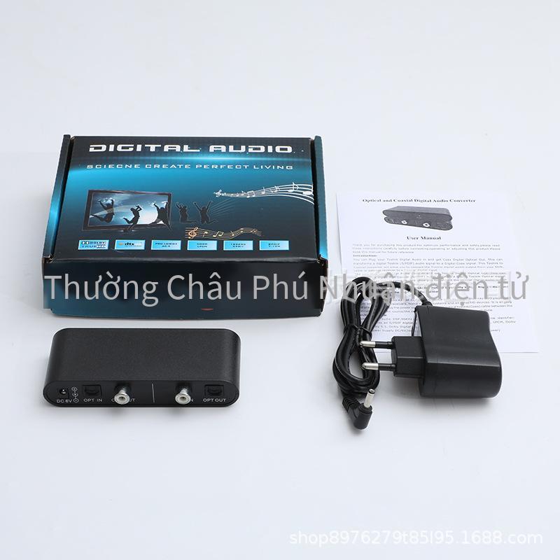 Phong cách mới nhất của bộ chuyển đổi đồng trục sang sợi quang Bộ chuyển đổi đồng trục sợi quang tích hợp sợi quang kỹ thuật số SPDIF sang đồng trục