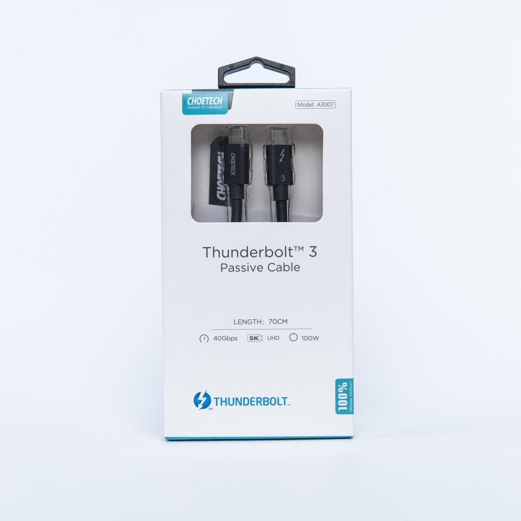 CÁP CHOETECH THUNDERBOLT 3 A3007 Type C- Hàng chính hãng