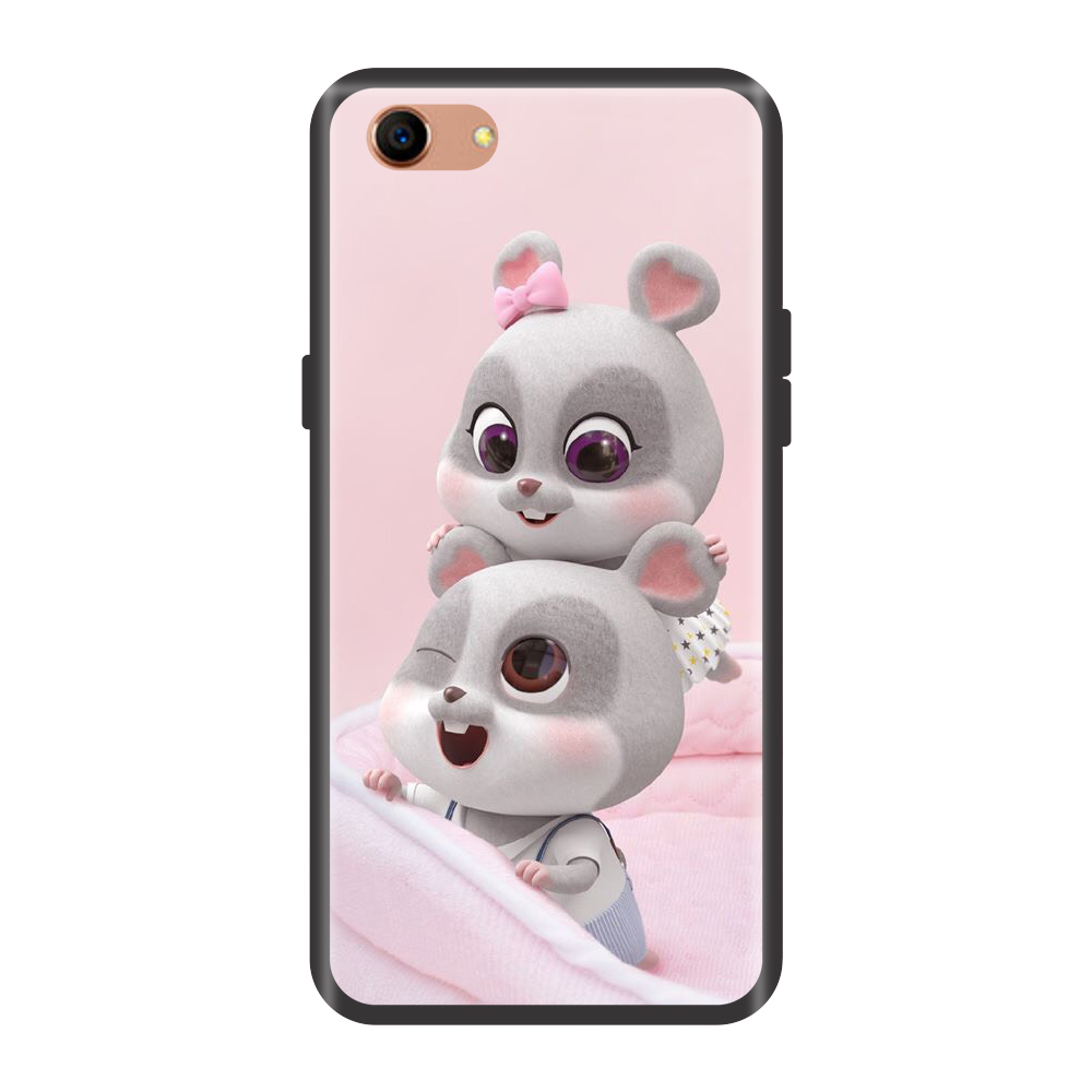 Ốp lưng TPU viền dẻo cho điện thoại OPPO A83 Hình Chuột Tết 2020 - Mẫu 04