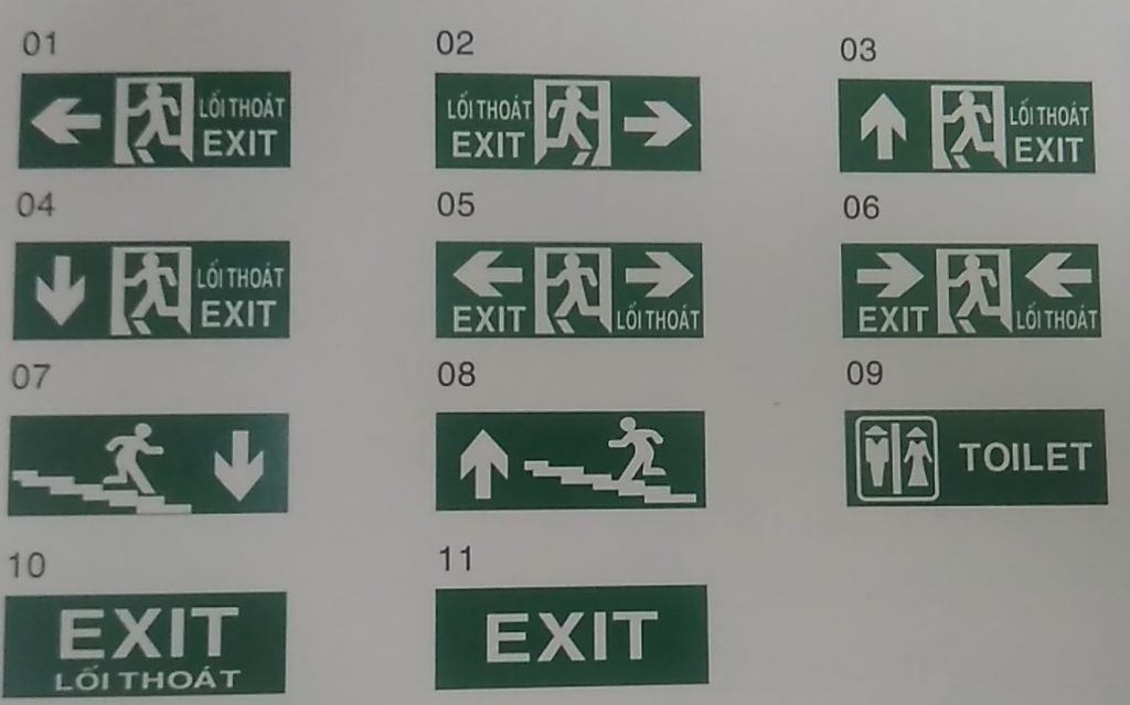 Đèn exit Kentom KT-610 nhiều mẫu mã lựa chọn, chiếu sáng tự động khi mất điện - Hàng chính hãng