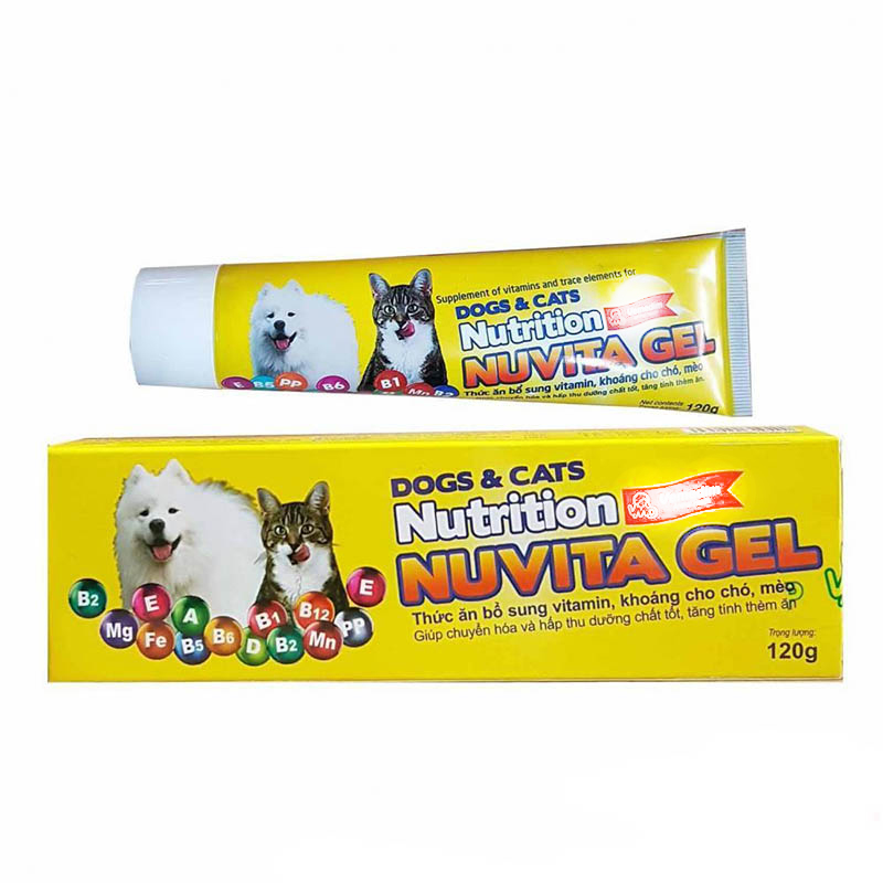 Gel Dinh Dưỡng Nuvita Cho Chó Mèo 120gr