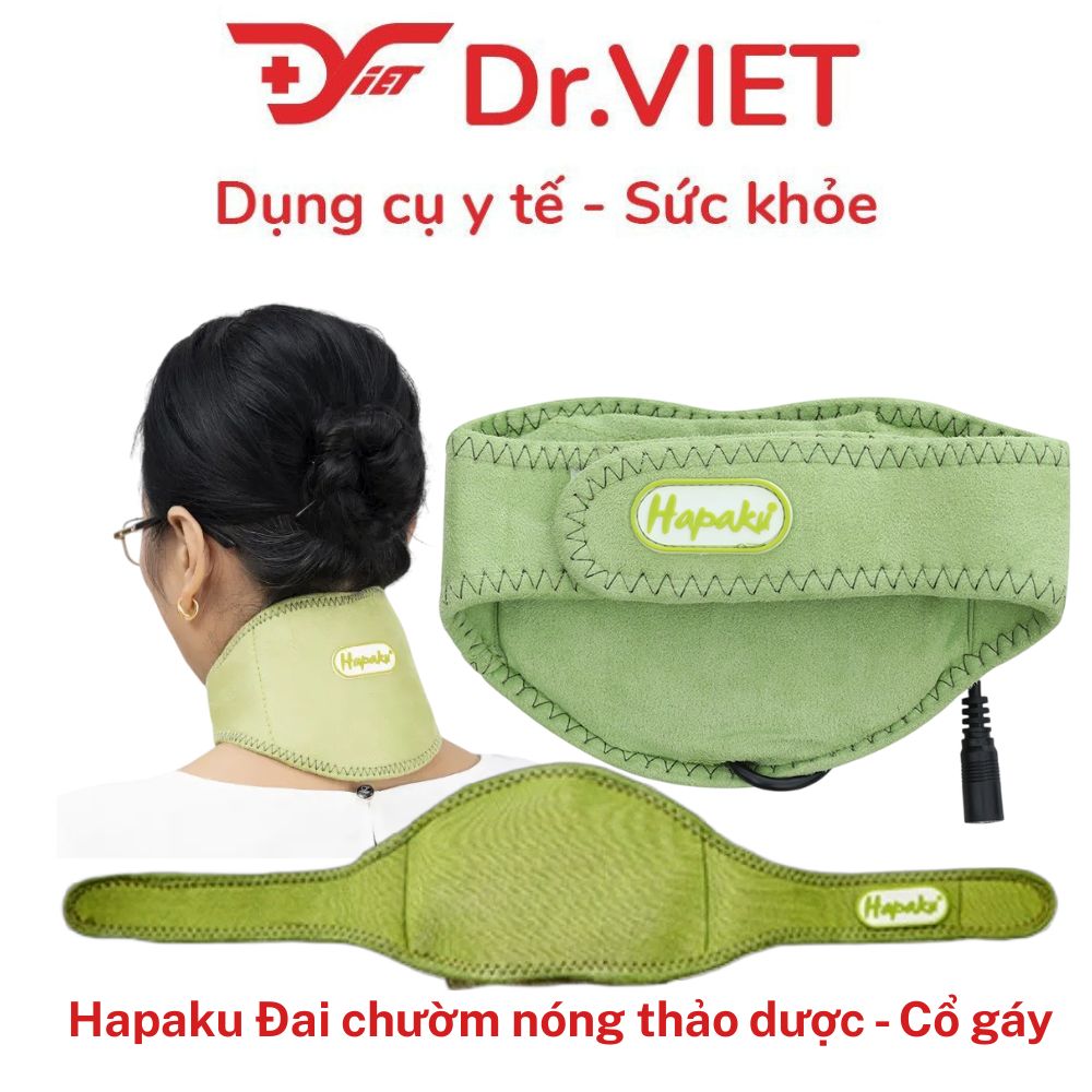 Đai chườm nóng thảo dược Cổ gáy Hapaku Giảm đau, Thư giãn, Ngủ ngon