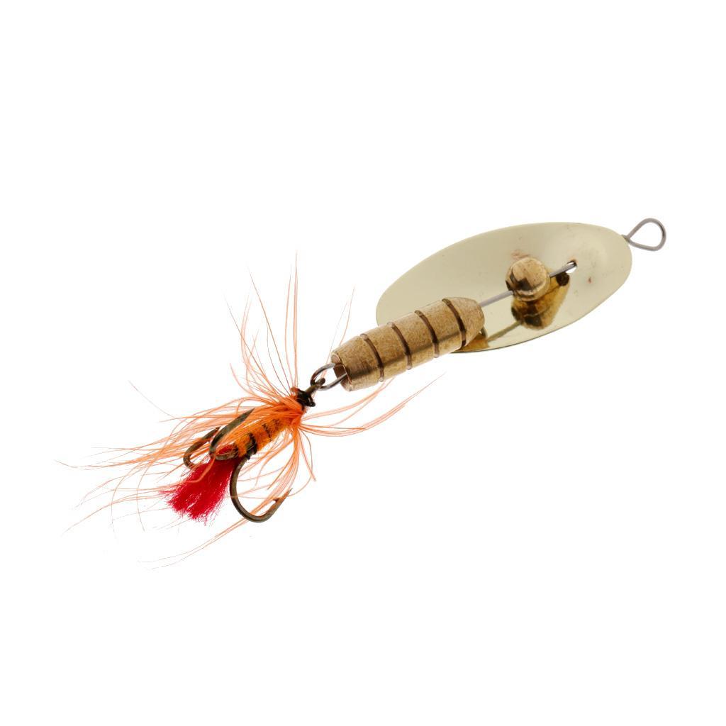 Spinner Spoon Bait Spinners Hard Bionic Bait Metal Sequins with Treble Hook
