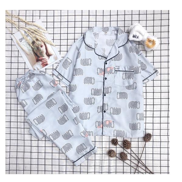 Bộ Đồ Ngủ Pijama Tay Ngắn Quần Dài-Kate Thái Loại 1