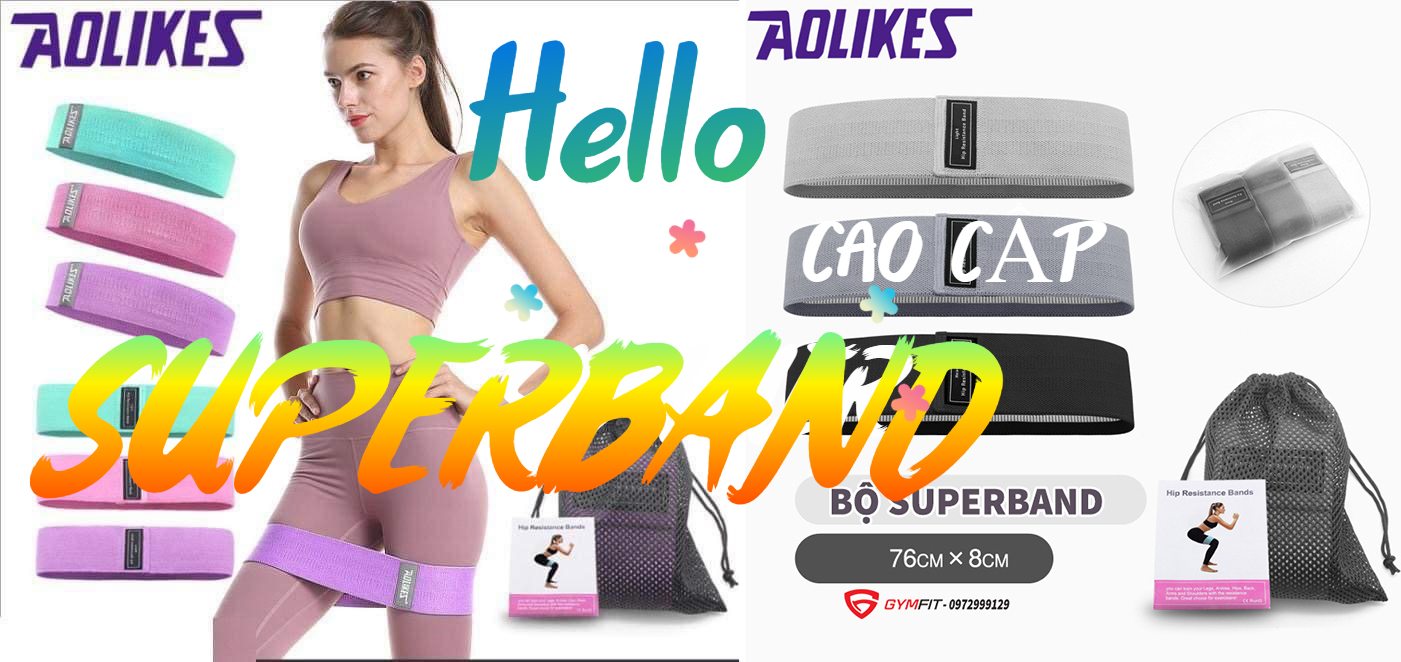 Bộ SUPERBAND AOLIKES 3 Dây Chun Vải