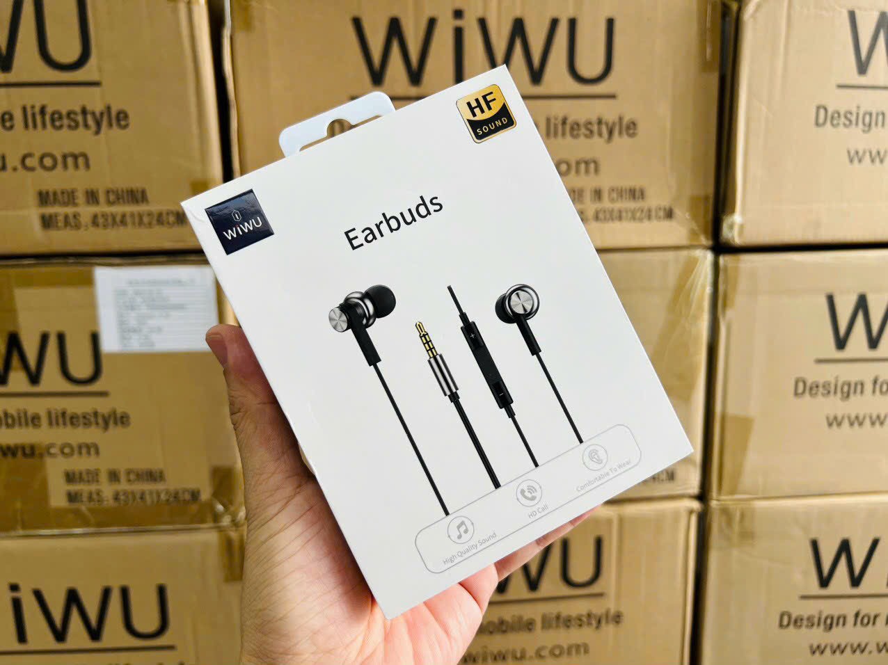  Tai Wiwu Earbuds #EB311 Jack 3.5 cho điện thoại, máy tính bảng.... nghe gọi đàm thoại âm thanh HD - Hàng chính hãng