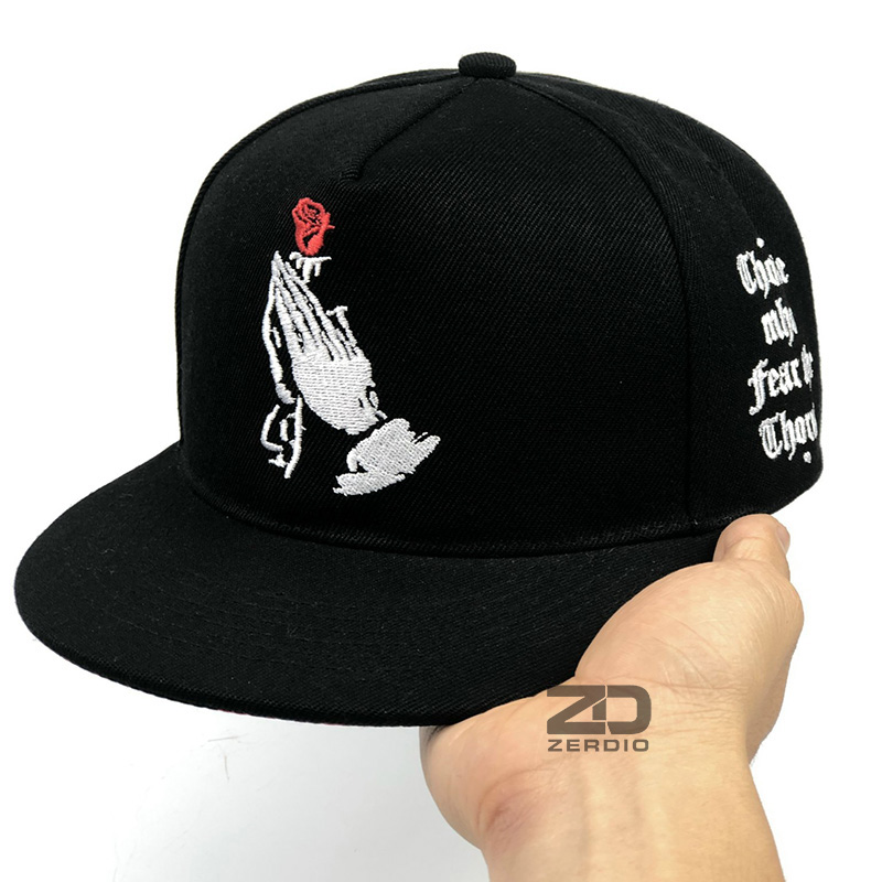 Nón nam snapback, mũ lưỡi trai hiphop màu đen phong cách cá tính