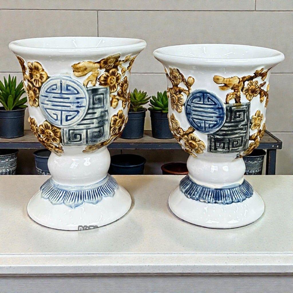 Ly Trưng Phật Thủ Đào Thọ Bát Tràng Men Trắng RỒNG VIỆT– Gốm Sứ Thủ Công Đẹp, Đặt Phật thủ