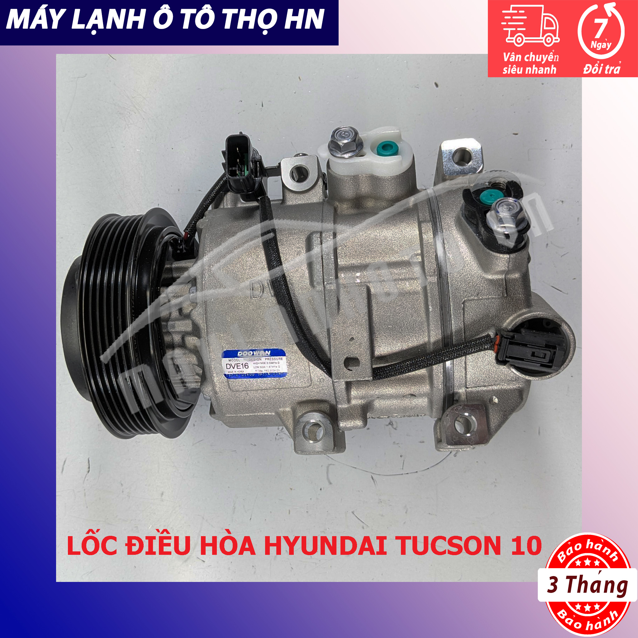 Lốc điều hòa  HYD Tucson IX-Kia Sportage 2008 2009 2010 2011 2012 4 chân Hàn Quốc 08 09 10 11 12 97701-2S500