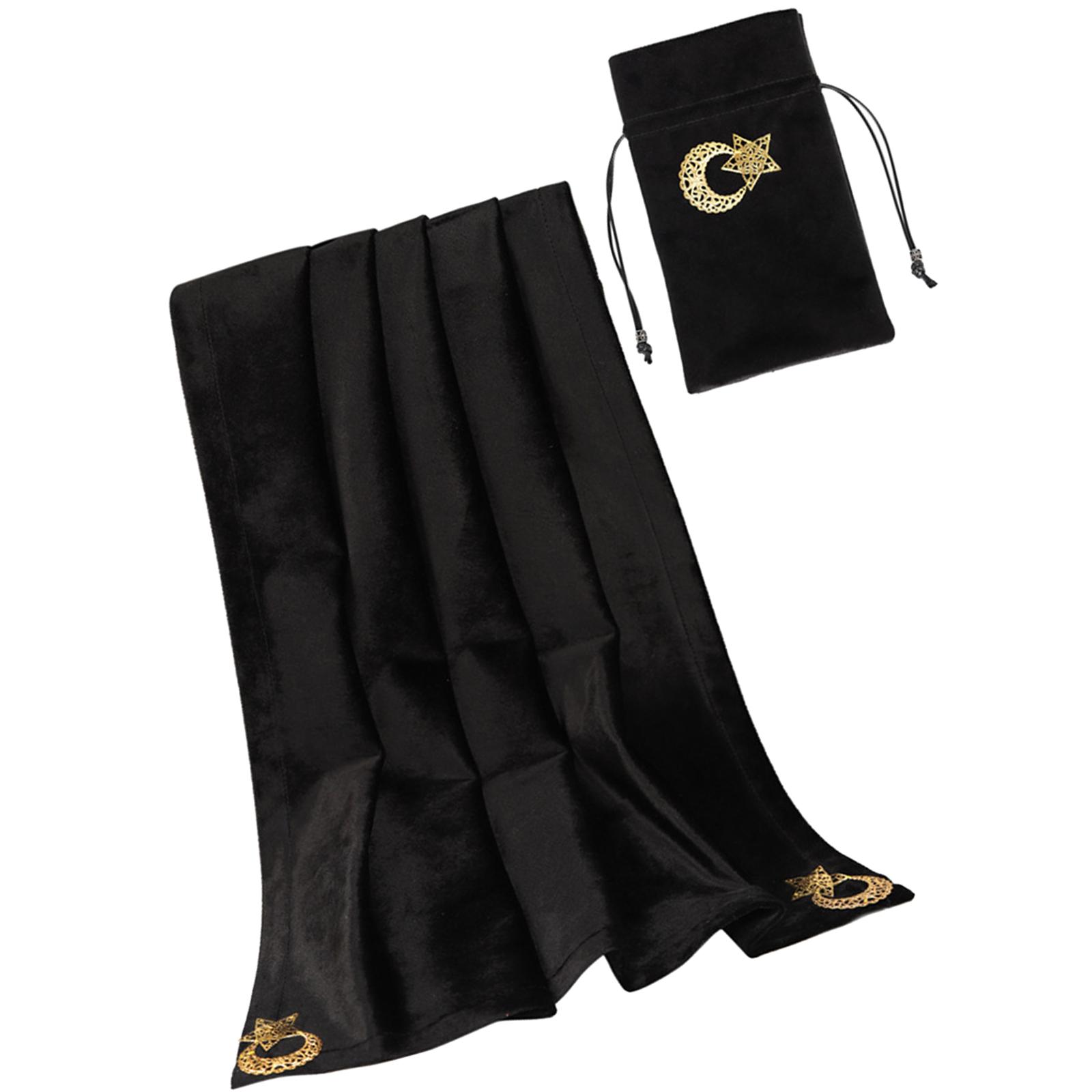 Altar Tarot Card Cloth Tablecloth Soft Velvet Astrology Tarot Divination Cards Table Cloth Tapestry with Pouch