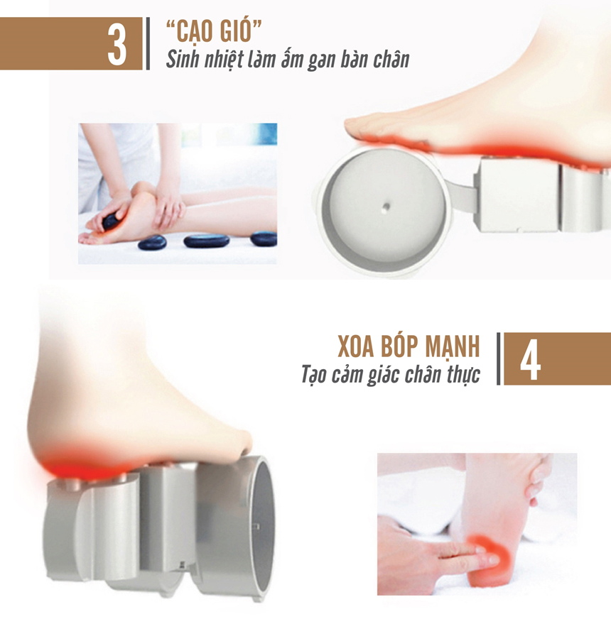 Combo Gối massage OKIA eFancy + Máy Massage Chân OKIA eMiracle