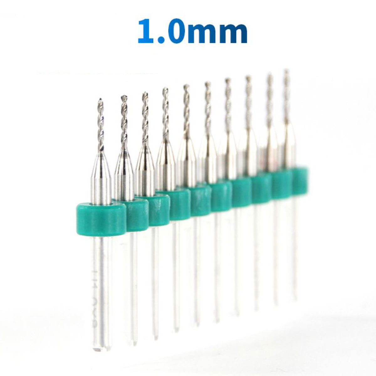 Hộp 10 Mũi Khoan CNC Cao Cấp Độ Chính Xác Cao Đường Kính 1mm