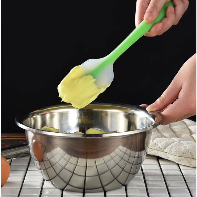 Phới Trộn Bột Spatula Silicone Chịu Nhiệt, Đúc Liền Dùng Để Đánh Bột,Trộn Bột, Vét Kem 21cm-28cm (Đúc Trong)