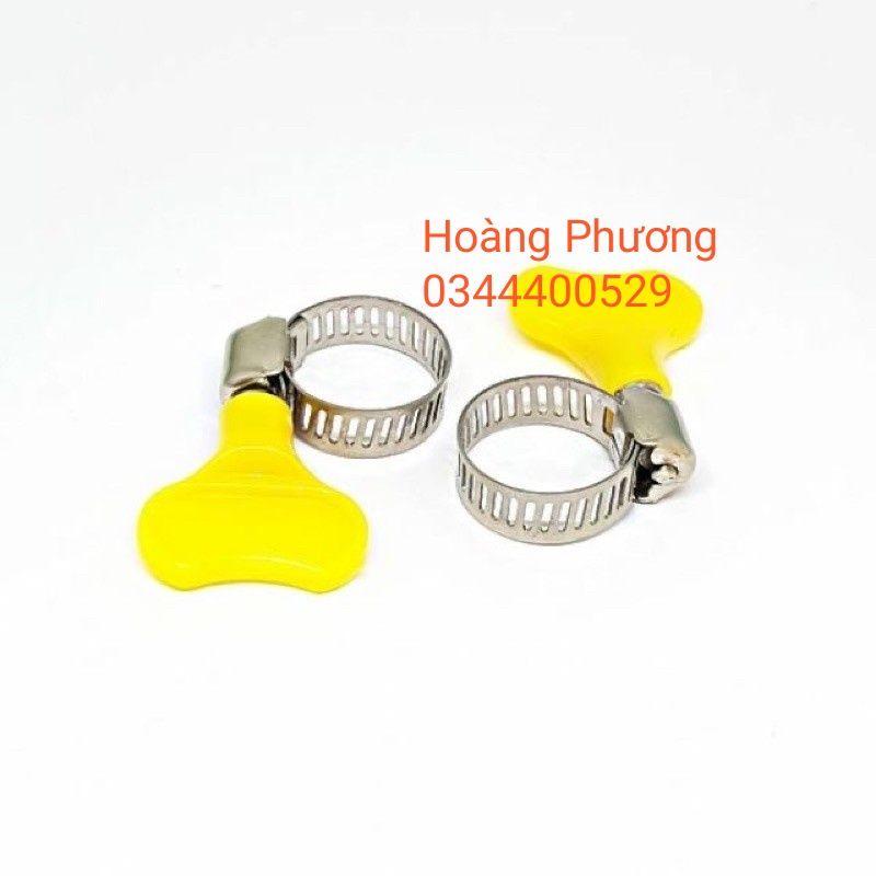Đai siết inox có tay vặn nhựa tiện dụng