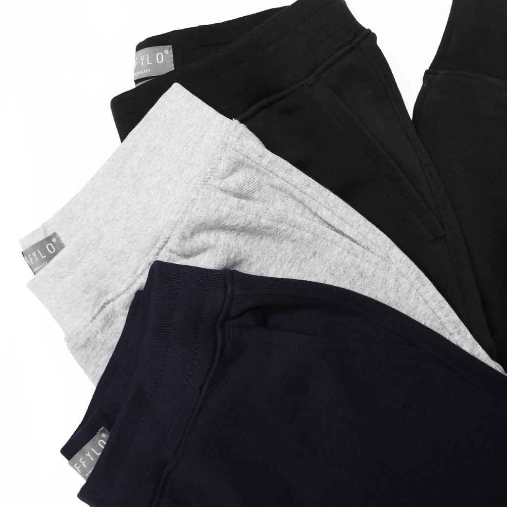 Quần JOGGER Nỉ Nam Polido Màu Đen Chất Nỉ Ấm Áp Đúng Form