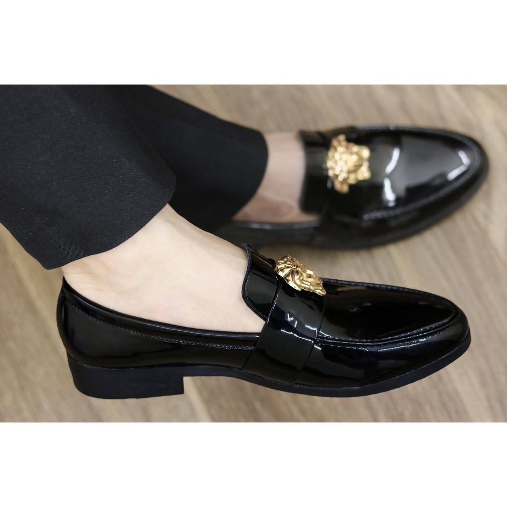 Giày Da nam cực chất xả kho giá gốc - giày lười nam MÃ L182