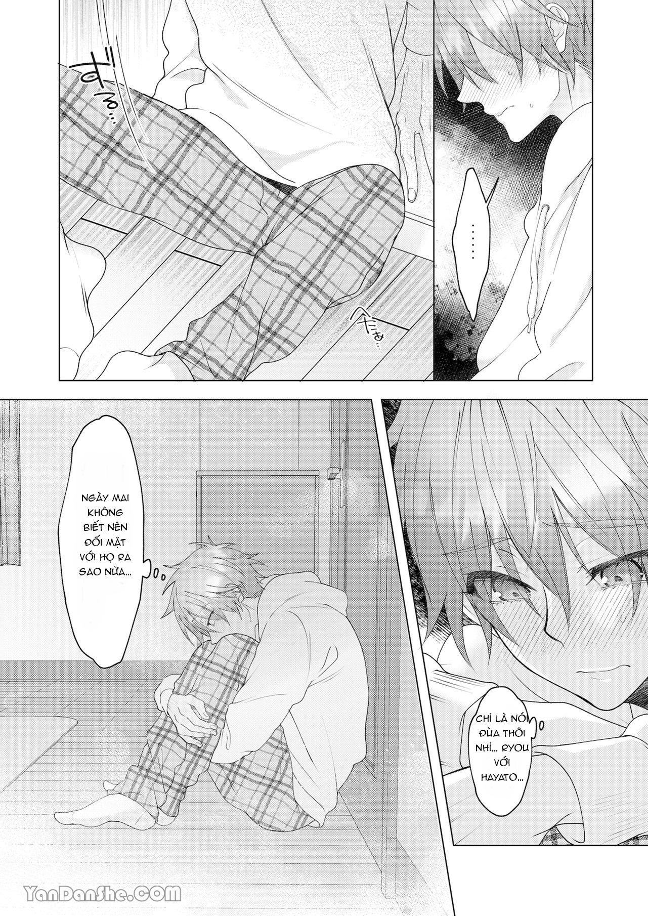 Cách Duy Nhất Để Chữa Bệnh Phát Tình Của Tôi Là Hứng Tinh Từ Hai Thằng Bạn Ư! chapter 2.2 - Trang 15