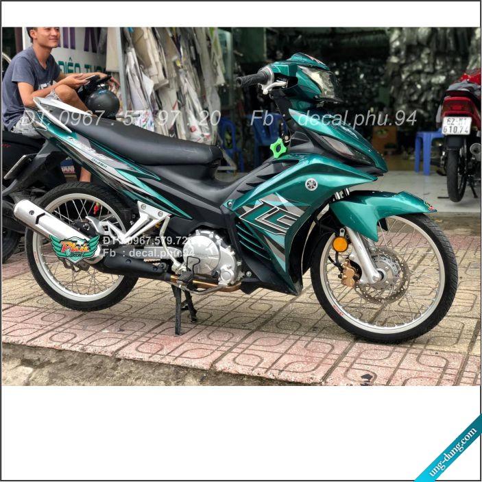 Tem Exciter 135 Lc xanh lục bảo , tem bạc xanh