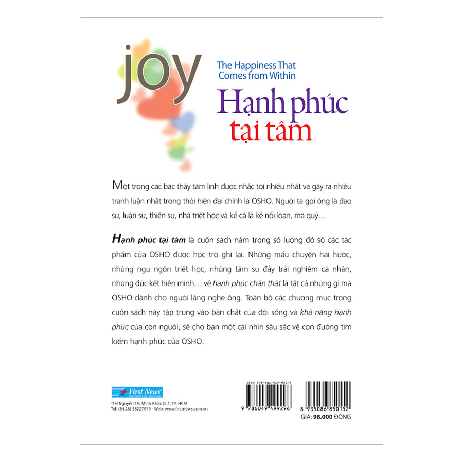 Hạnh Phúc Tại Tâm (Tái Bản)