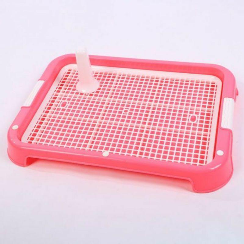 Khay vệ sinh chó chó tặng kèm cọc 52x38cm