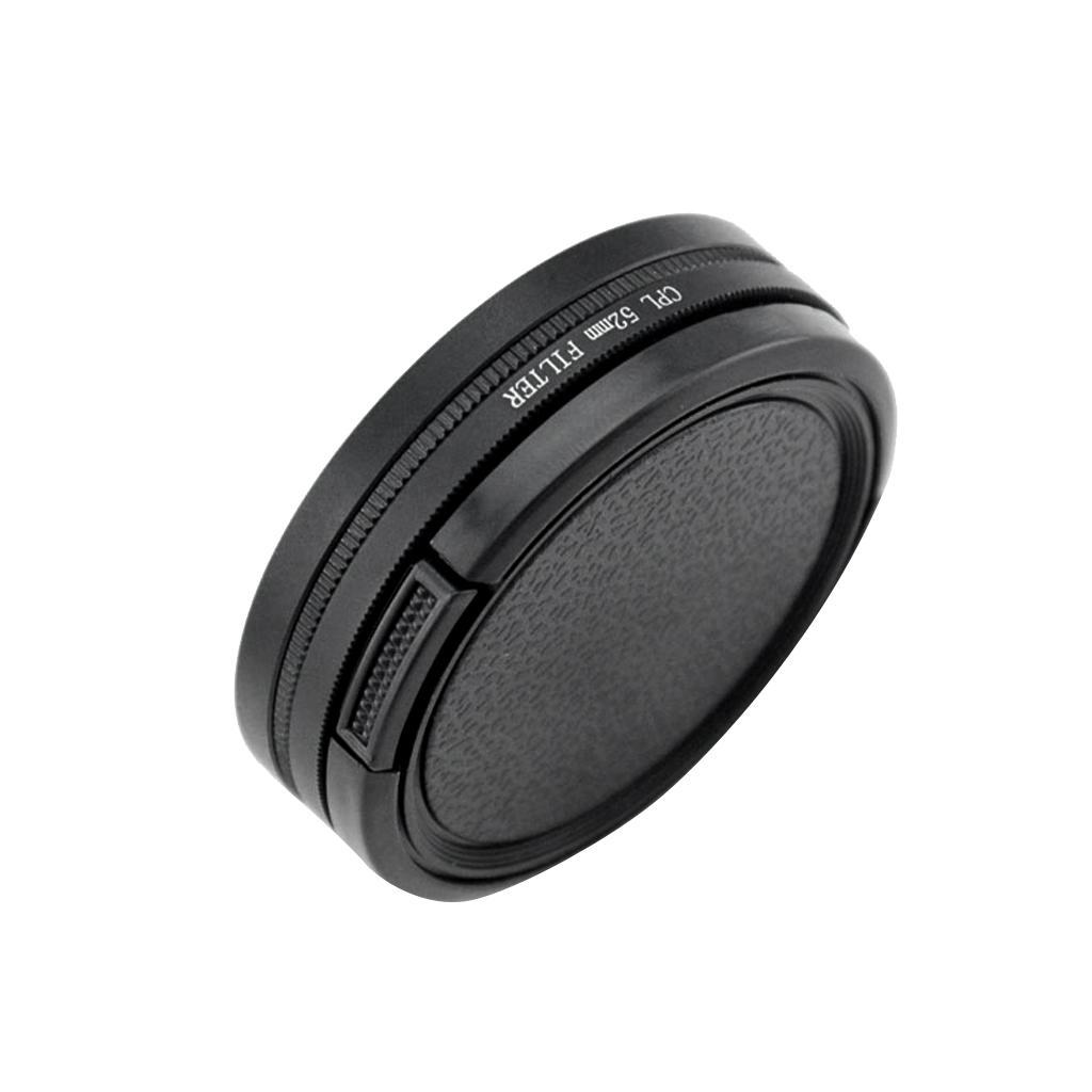 52mm CPL Filter Circular Polarizer Filter UV Lens + Cap Protector for Xiaomi