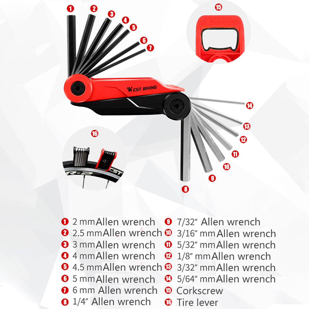 Bộ Dụng Cụ Sửa Chữa Xe Đạp MTB Đa Năng Bằng Thép