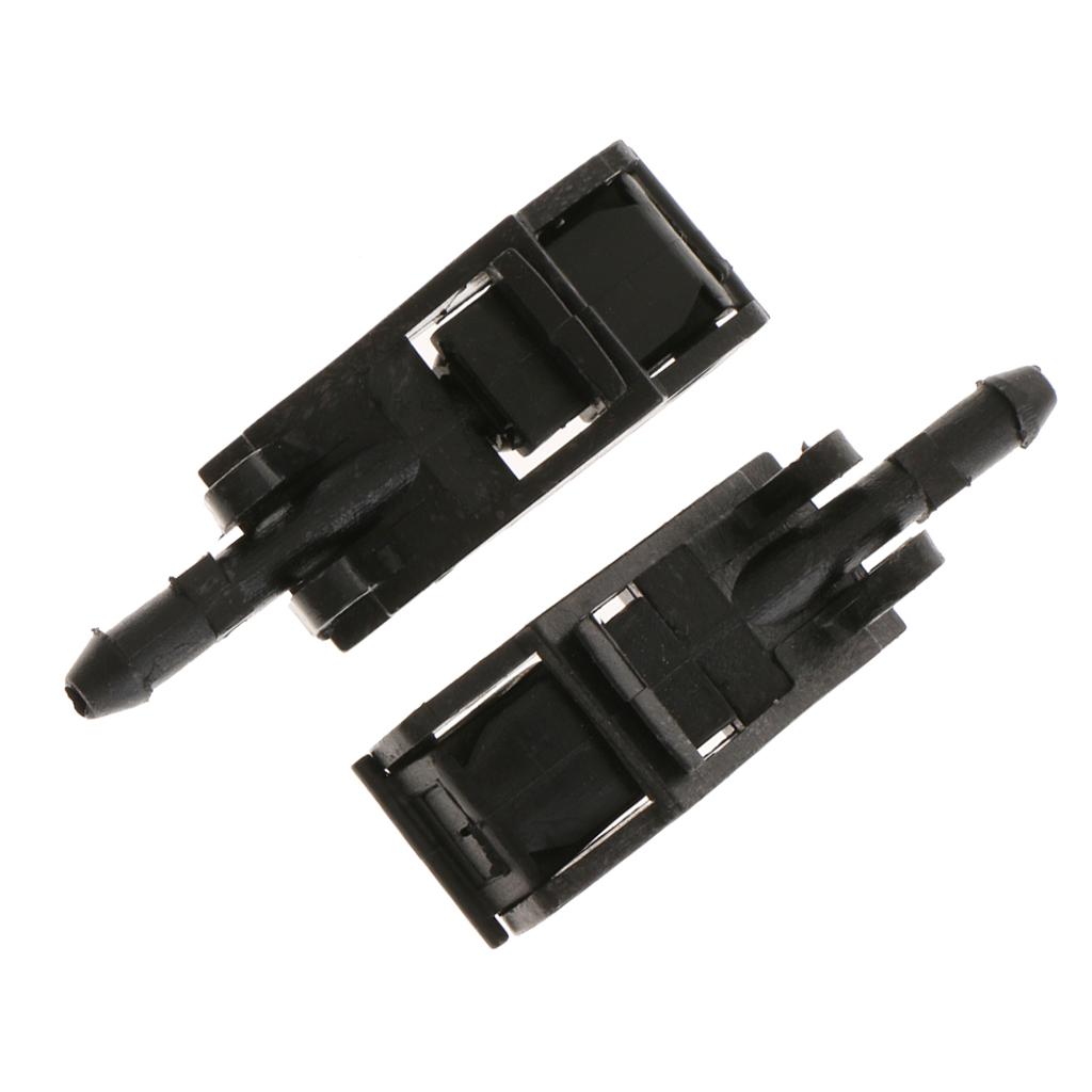 PAIR WINDSHIELD WASHER NOZZLE WATER SPRAY JET FOR VW BEETLE JETTA GOLF