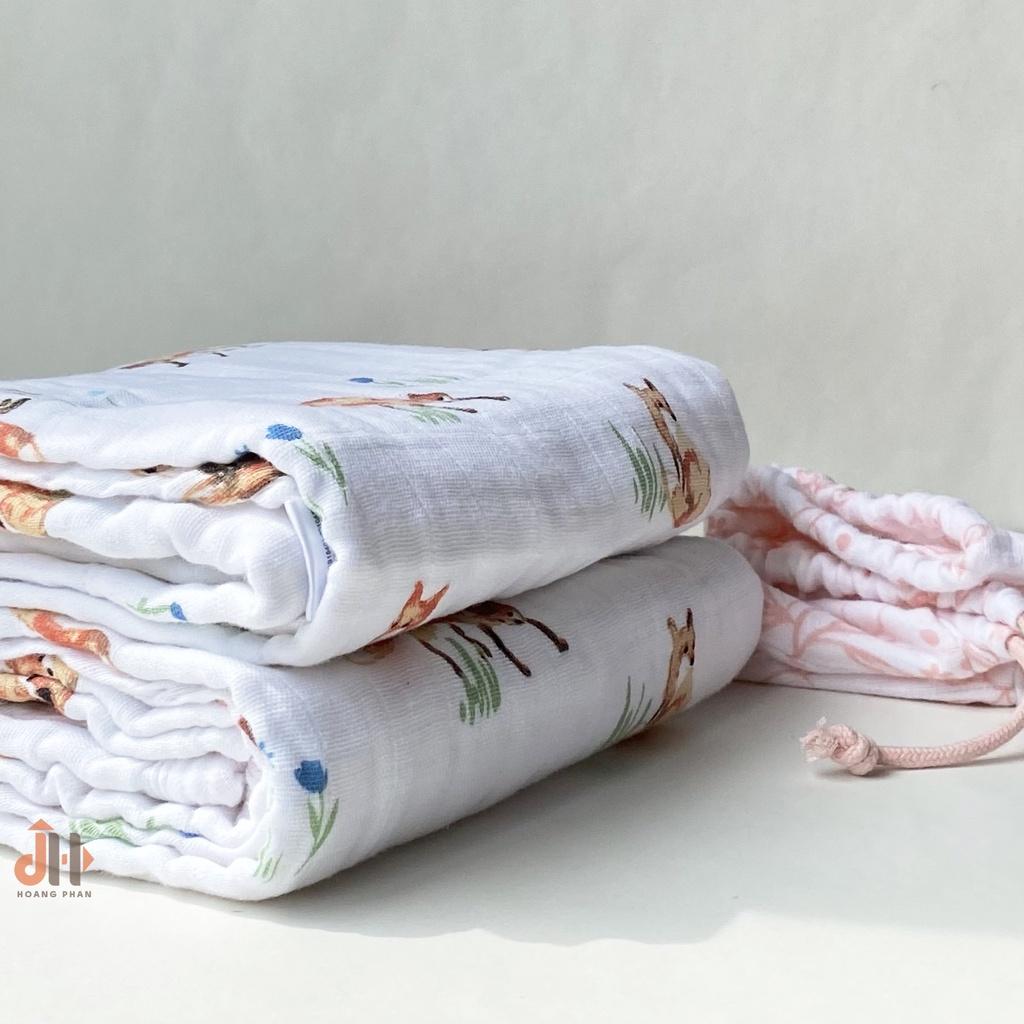Mền Sợi Tre Họa Tiết 125 x 160cm