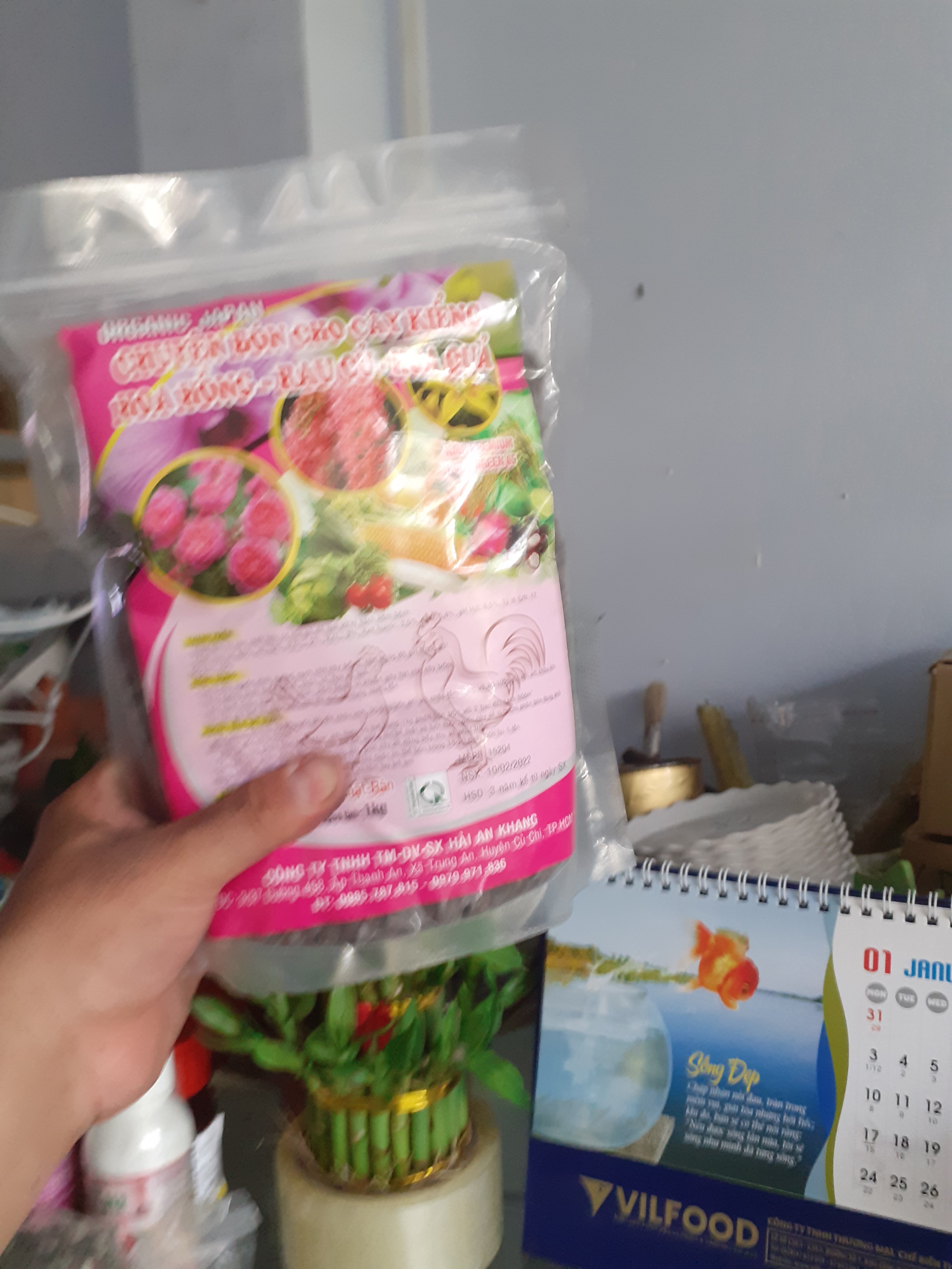 Phân gà viên nén nhật túi 1 ký