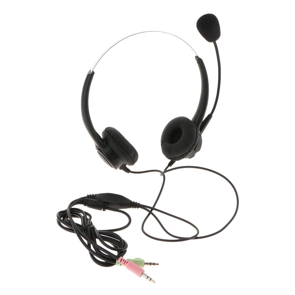 3.5mm Headset Microphone Noise Cancelling Business Headset for Call Center