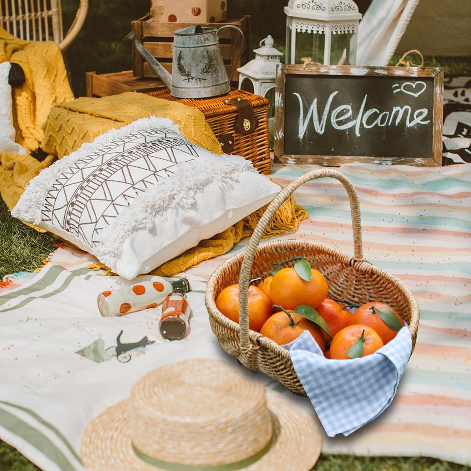 Flower Baskets Portable Storage Bin Eggs Candy Basket Large Storage Basket