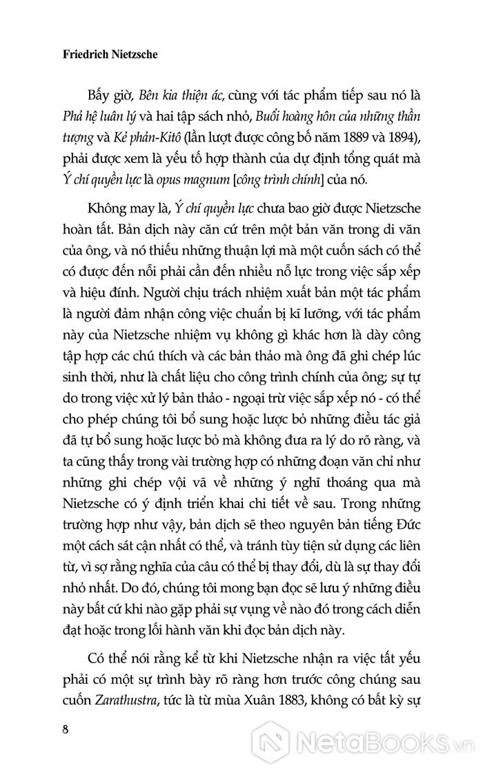 Ý Chí Quyền Lực - Một Nỗ Lực Đảo Hoán Mọi Giá Trị (Tập 1) (Bìa Cứng)