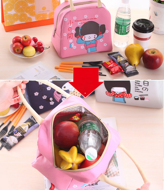 Túi Giữ Nhiệt Hình Cô Gái Nhật 22cm